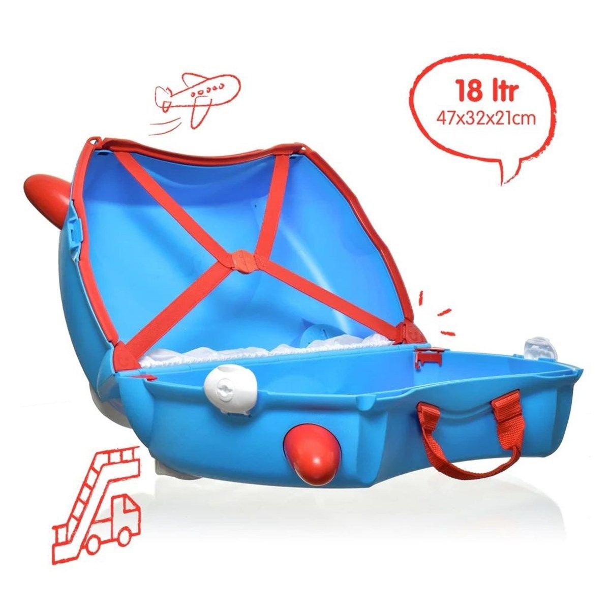 Trunki Çocuk Bavulu - Uçak - Amelia