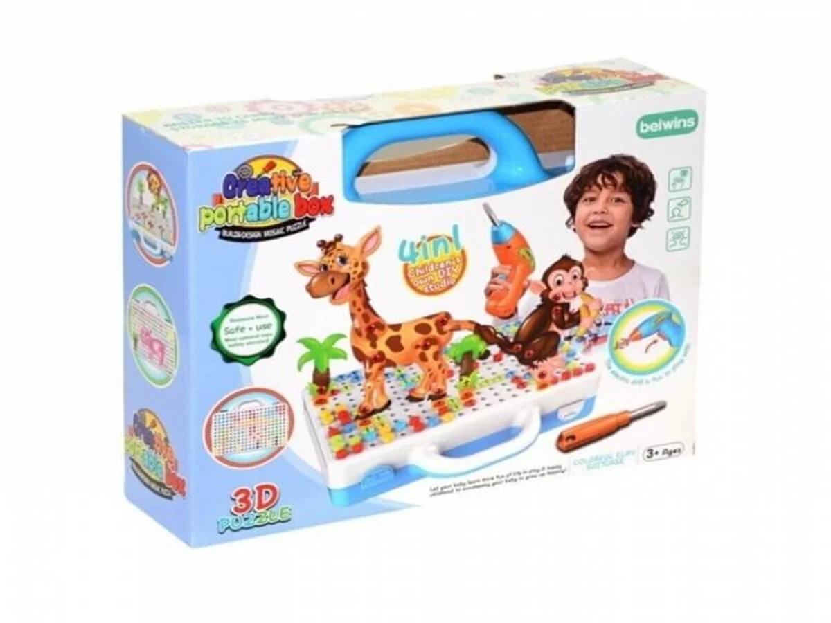 3D Eğitici Matkap Seti Hayvanlar Özel Fiyatlı Ürün