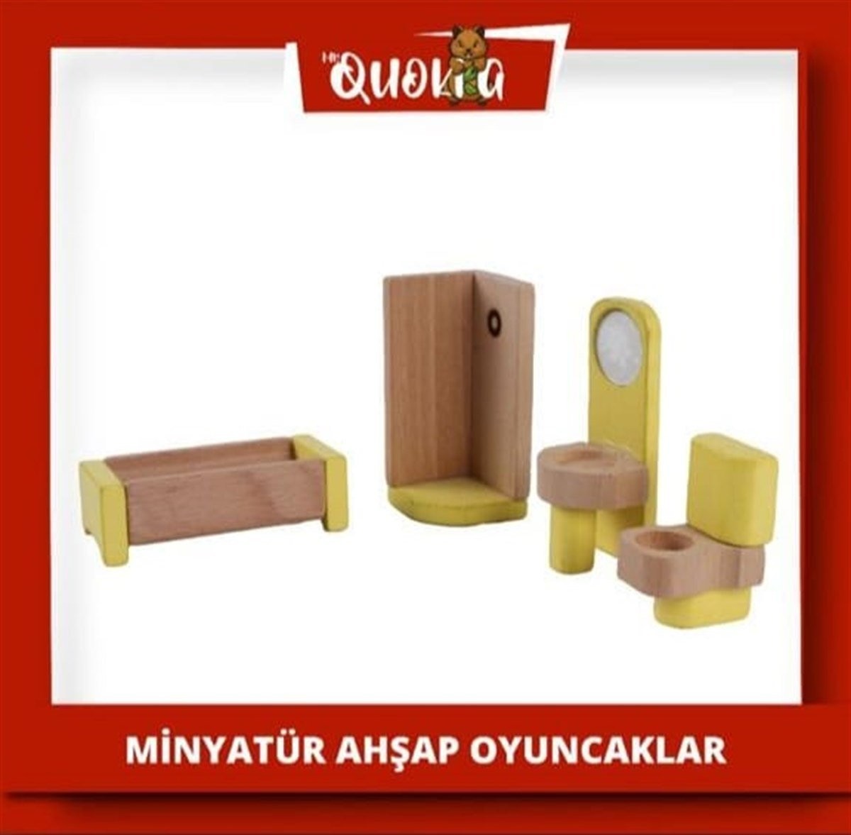 Ahşap Banyo Seti