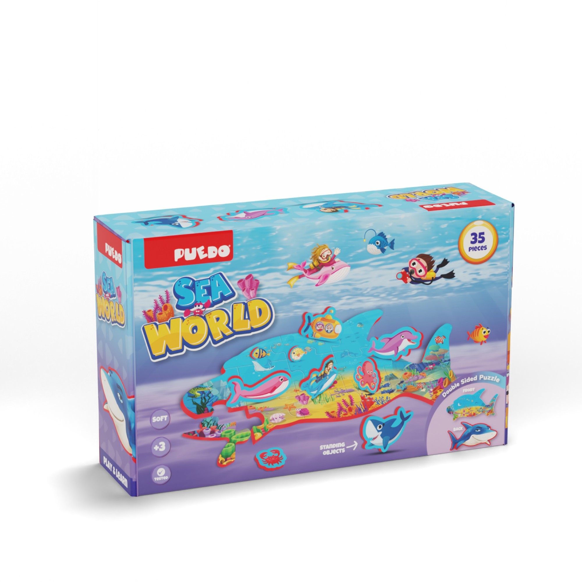 Çift Taraflı Puzzle - Deniz Canlıları