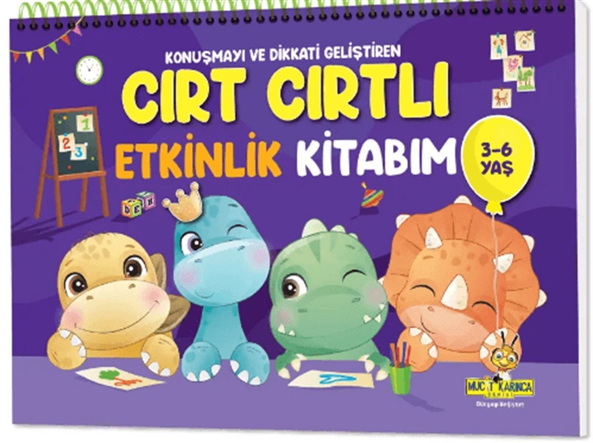 Konuşma ve Dikkati Geliştiren Cırt Cırtlı Etkinlik Kitabım: 3-6 yaş