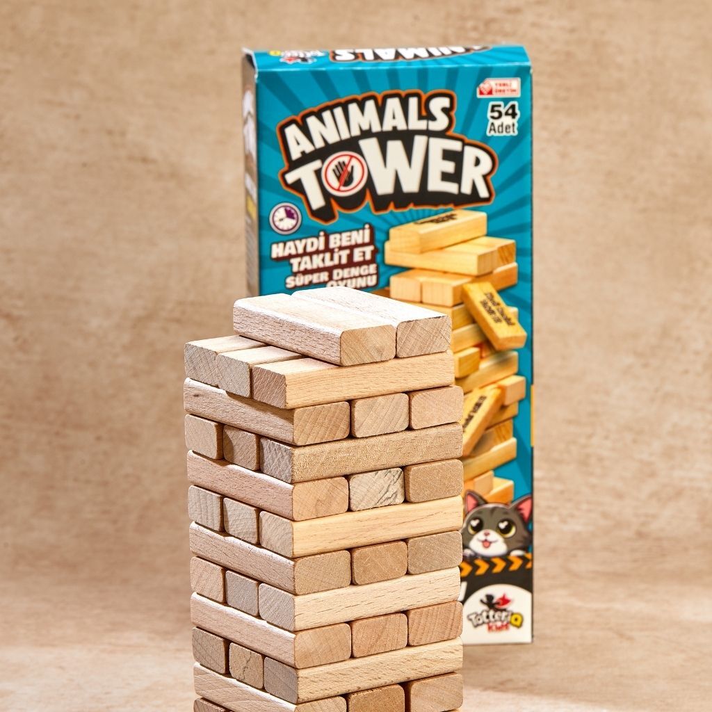Animals Tower Süper Denge Oyunu 54 Parça