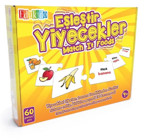 Edukido Eşleştir Yiyecekler