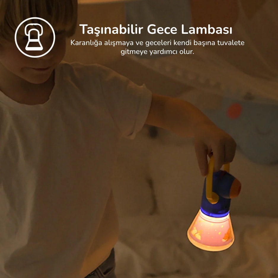  Masal Projektörü-Kids Storybook Torch (4’ü 1 Arada)