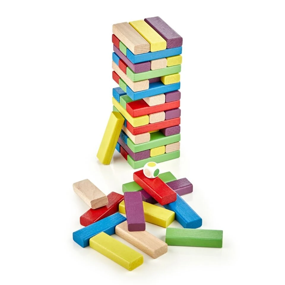 Renkli Tower Süper Denge Oyunu