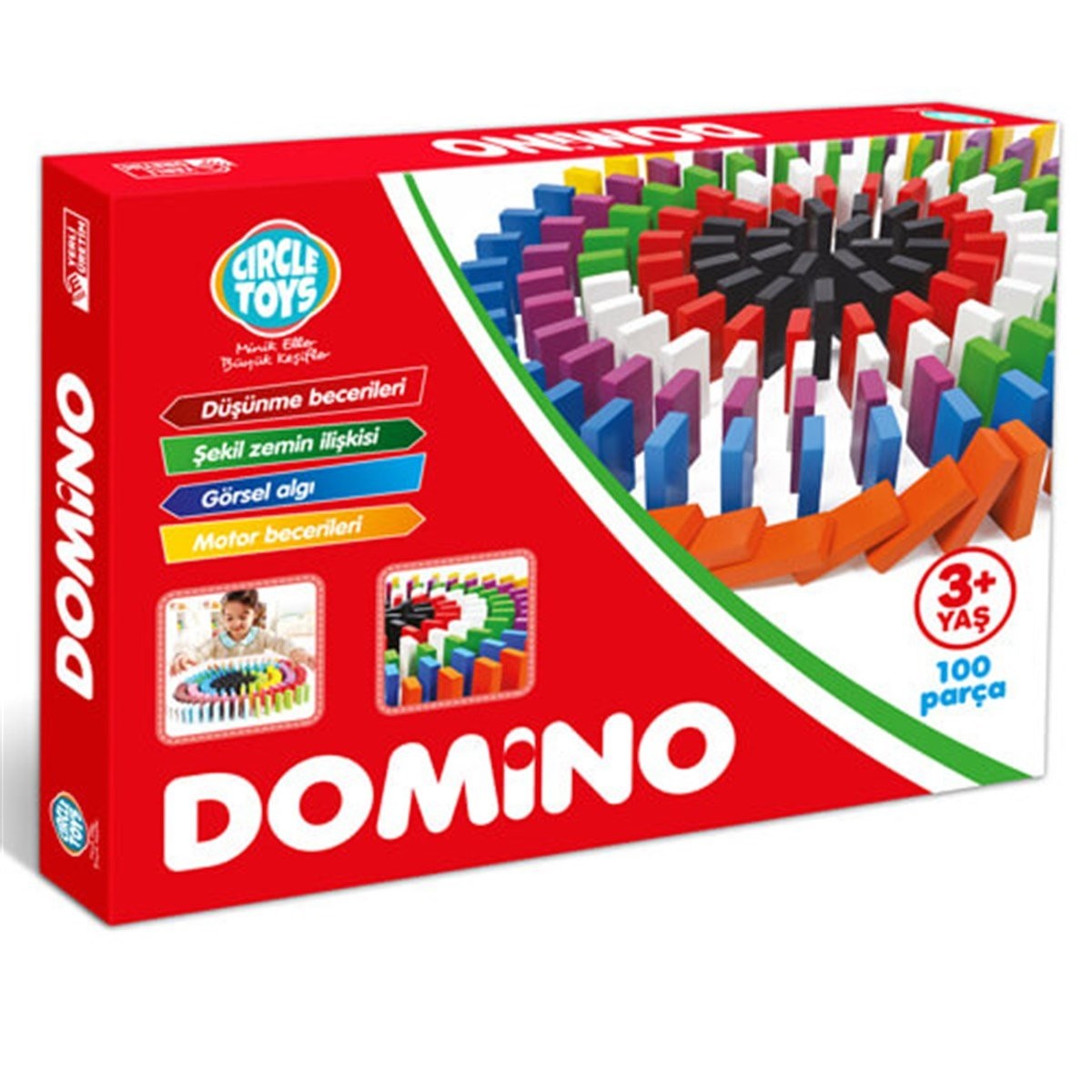 Ahşap Domino 100 Parça