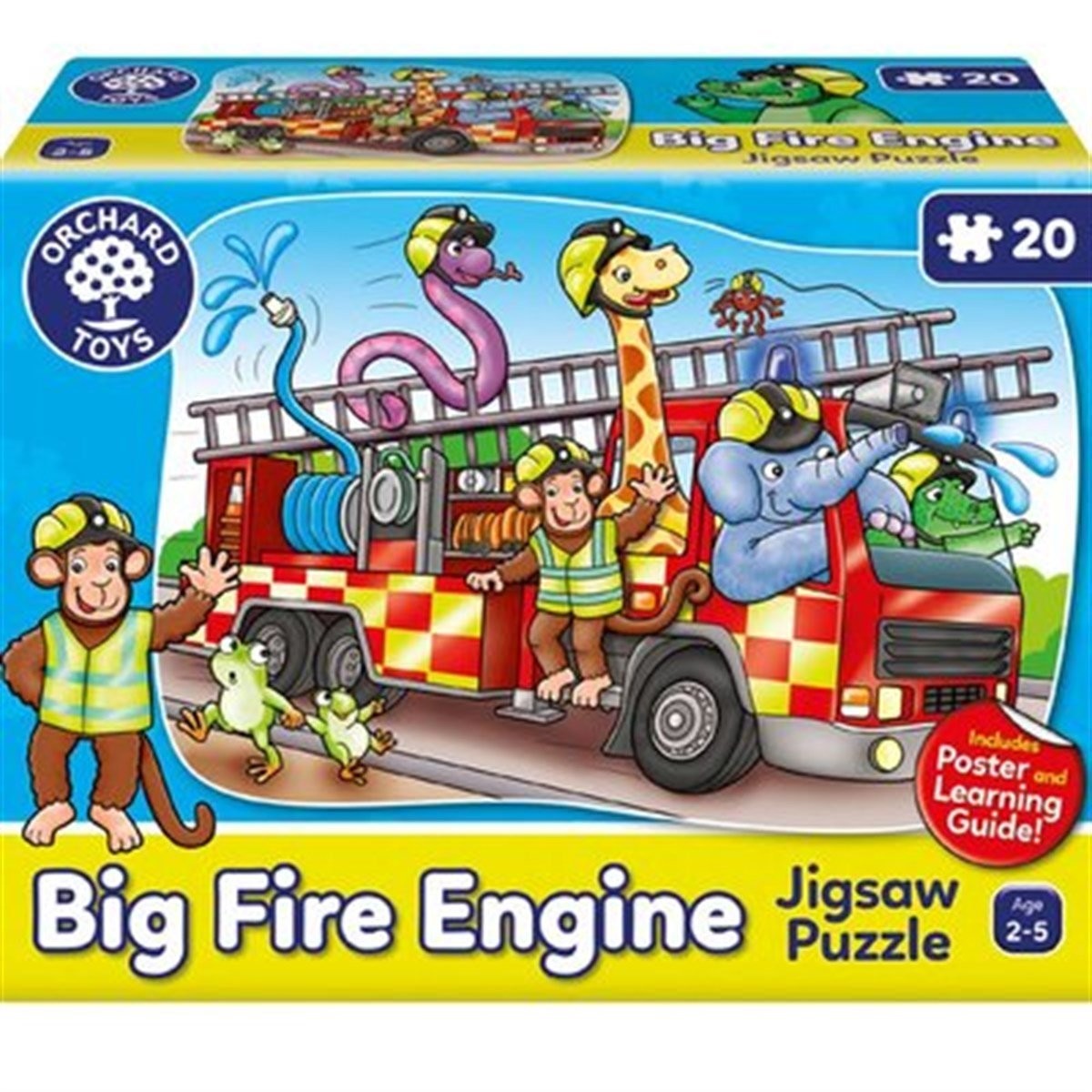 Big Fire Engine Yeni Tasarım Çocuk Puzzle