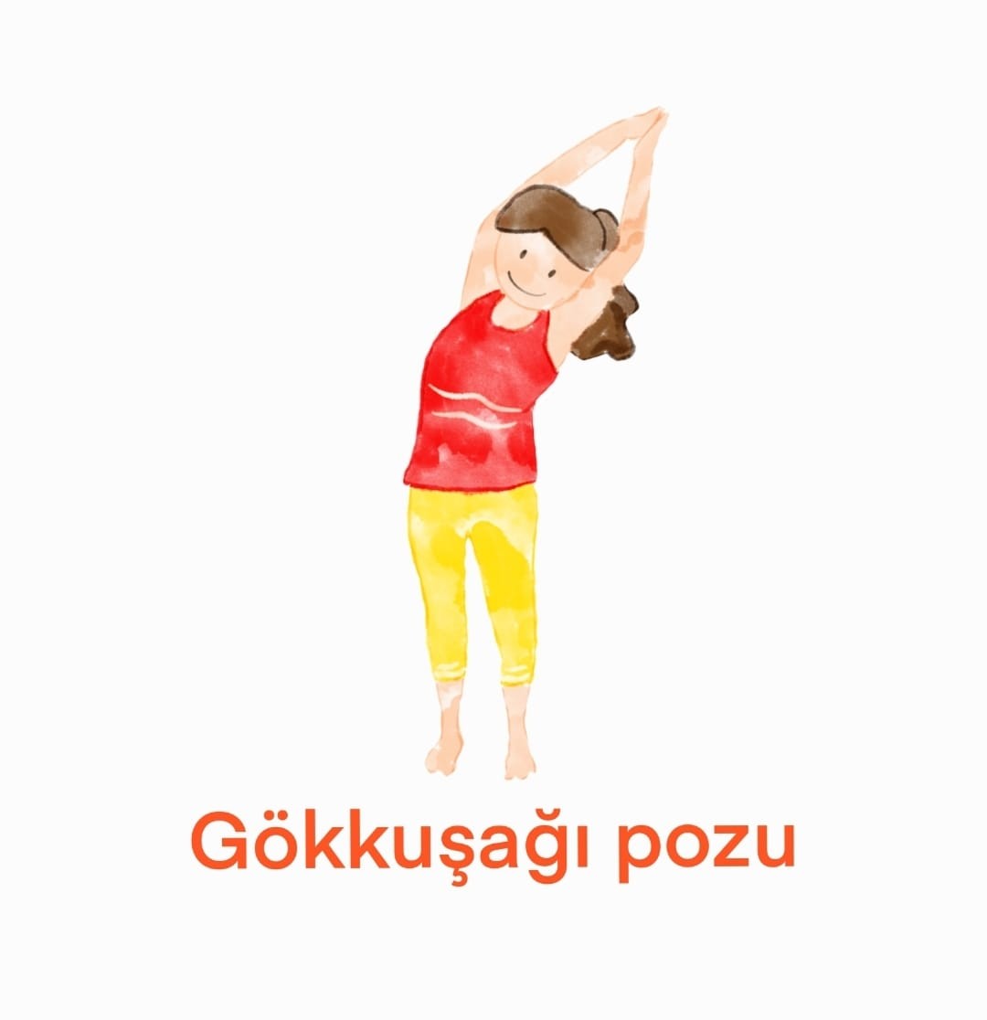 Çocuk Yoga Duruşu Kartlar