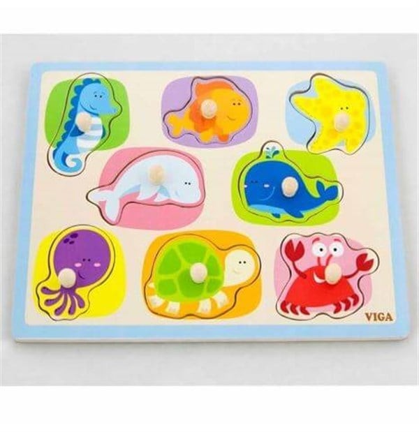 Vigatoys Deniz Hayvanları Puzzle 30x23 cm