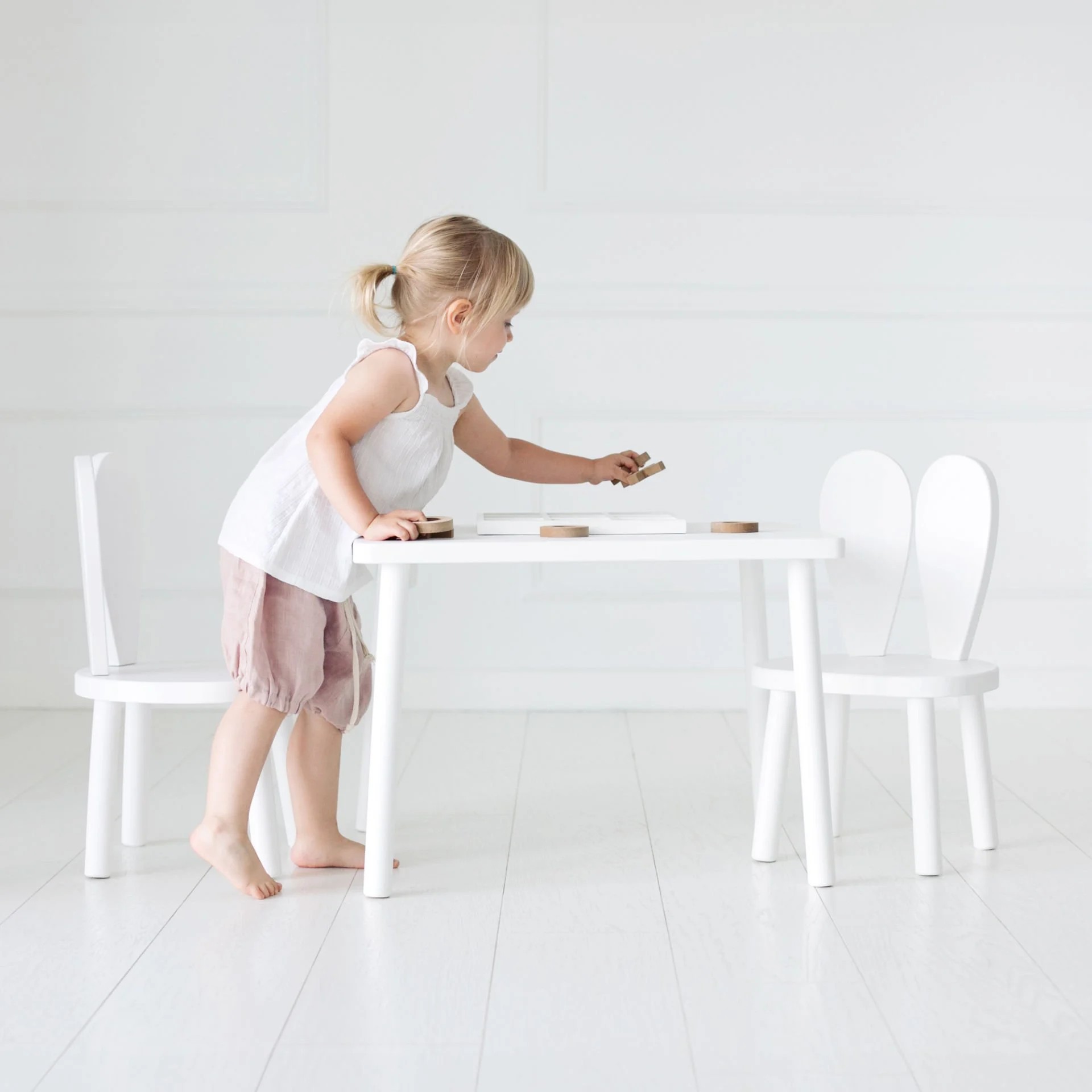 Montessori Ahşap  Masa,Sandalye Takımı