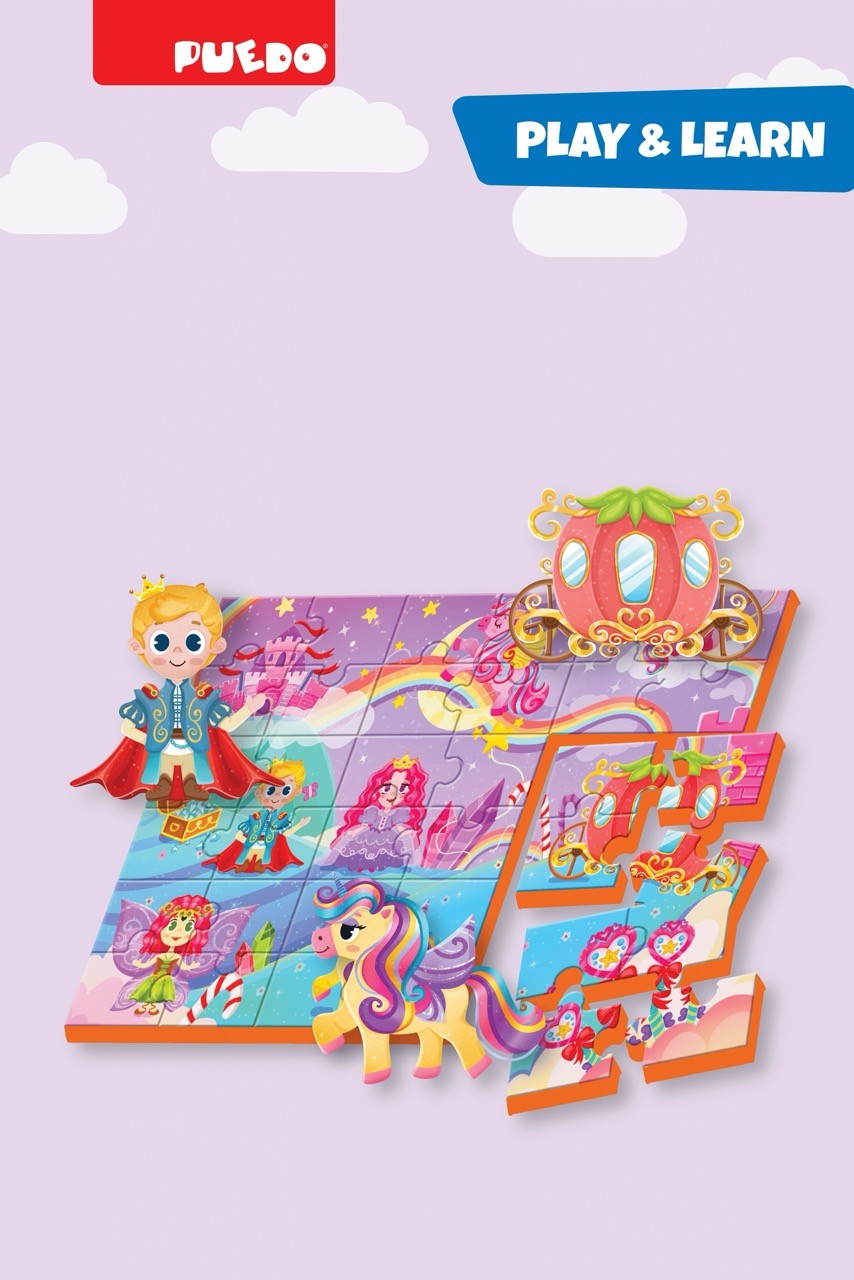 36 Parça 9in1 Çift Taraflı Puzzle - Unicorn