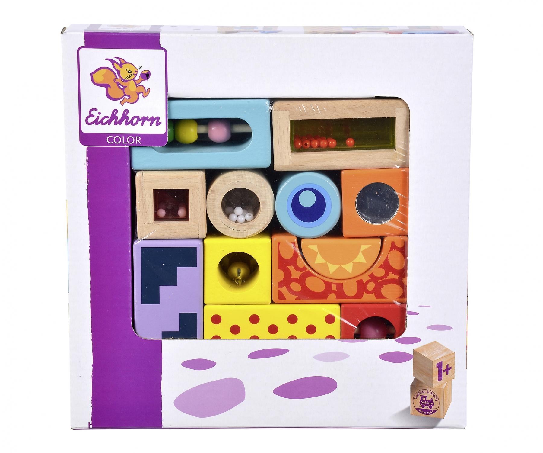 Eichhorn Sesli Yapı Ahşap Bloklar 12 Parça