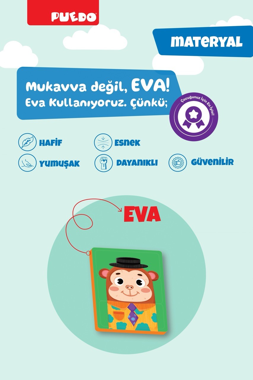 Manyetik Puzzle - Funny Faces (Sevimli Suratlar)