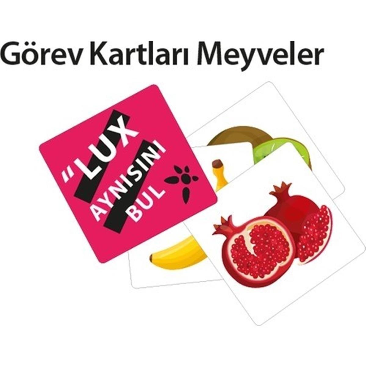 Aynısını Bul Lux Pembe - Meyveler, Şekiller, Renkler