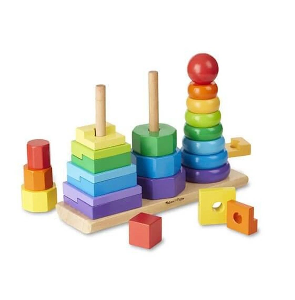 Melissa&Doug Ahşap Geometrik Kuleler
