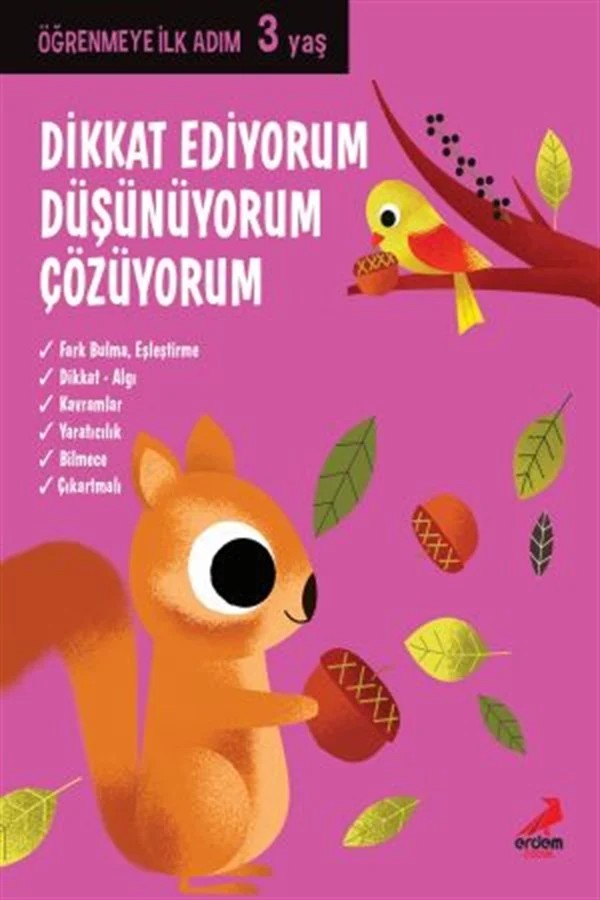 Dikkat Ediyorum, Düşünüyorum, Çözüyorum 3 yaş