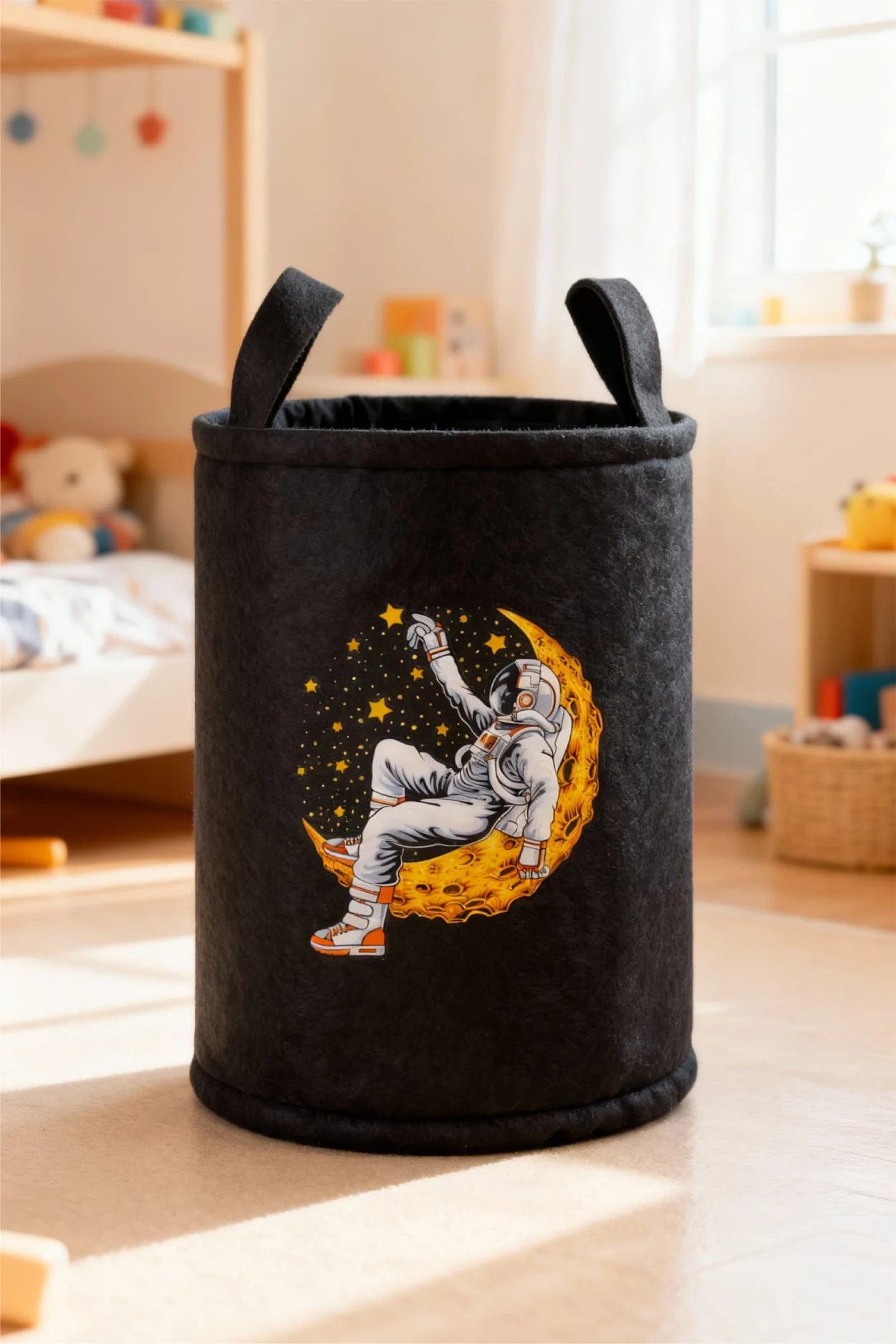 Oyuncak ve Kirli Taşıma Sepeti Keçe 50 Cm 