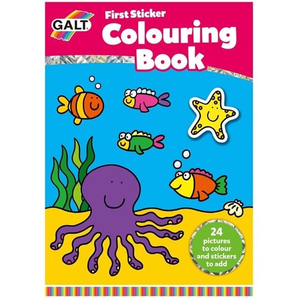 First Sticker Colouring Book