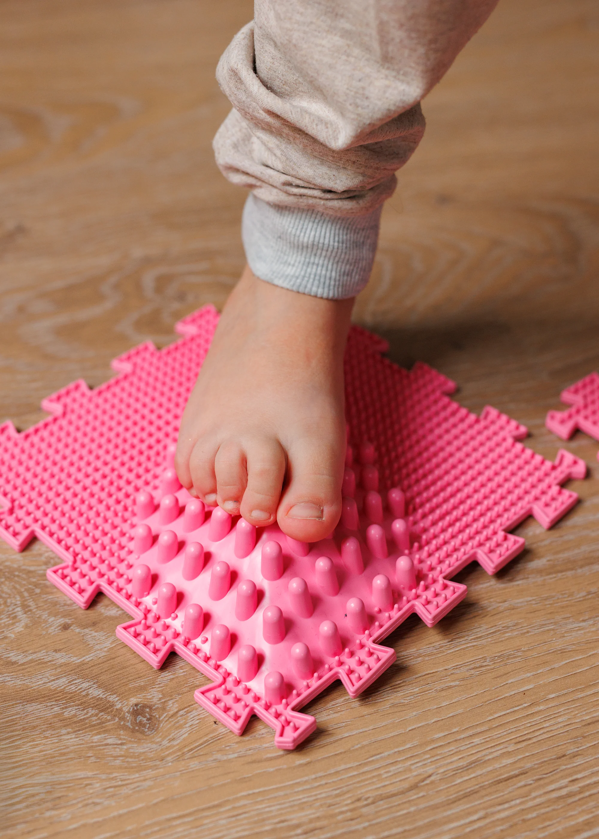 2 Modüllü Dalga Ortopedik Halı Çocuk Duyu Matları Puzzle Çocuk Masaj Halıları