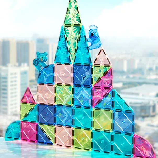 Renkli Magnetic Tiles - Sihirli Orman