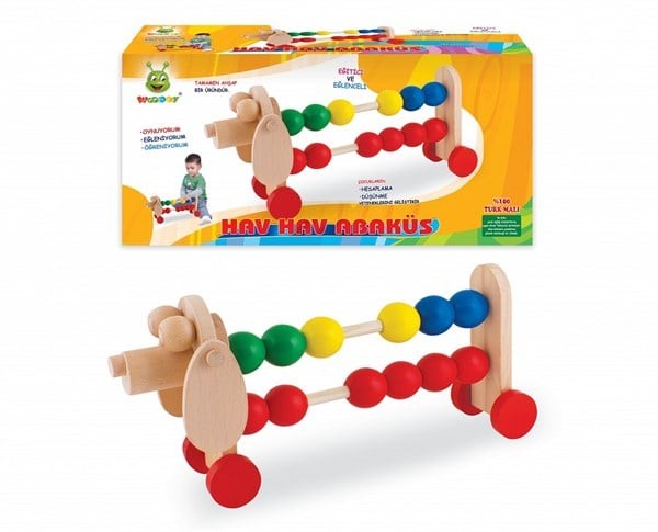Woodoy Ahşap Köpek Abaküs