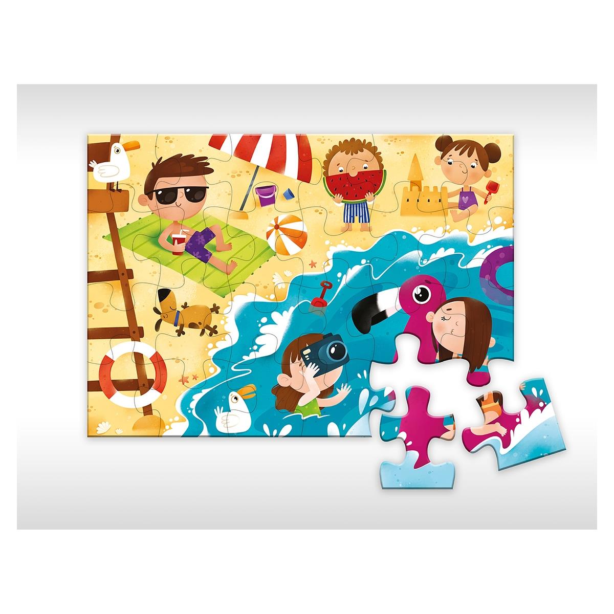 24 Parça Yer Puzzle - Kumsalda