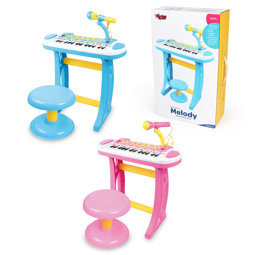 Mikrofonlu 24 Tuşlu Mp3 Çalar Mini Piyano