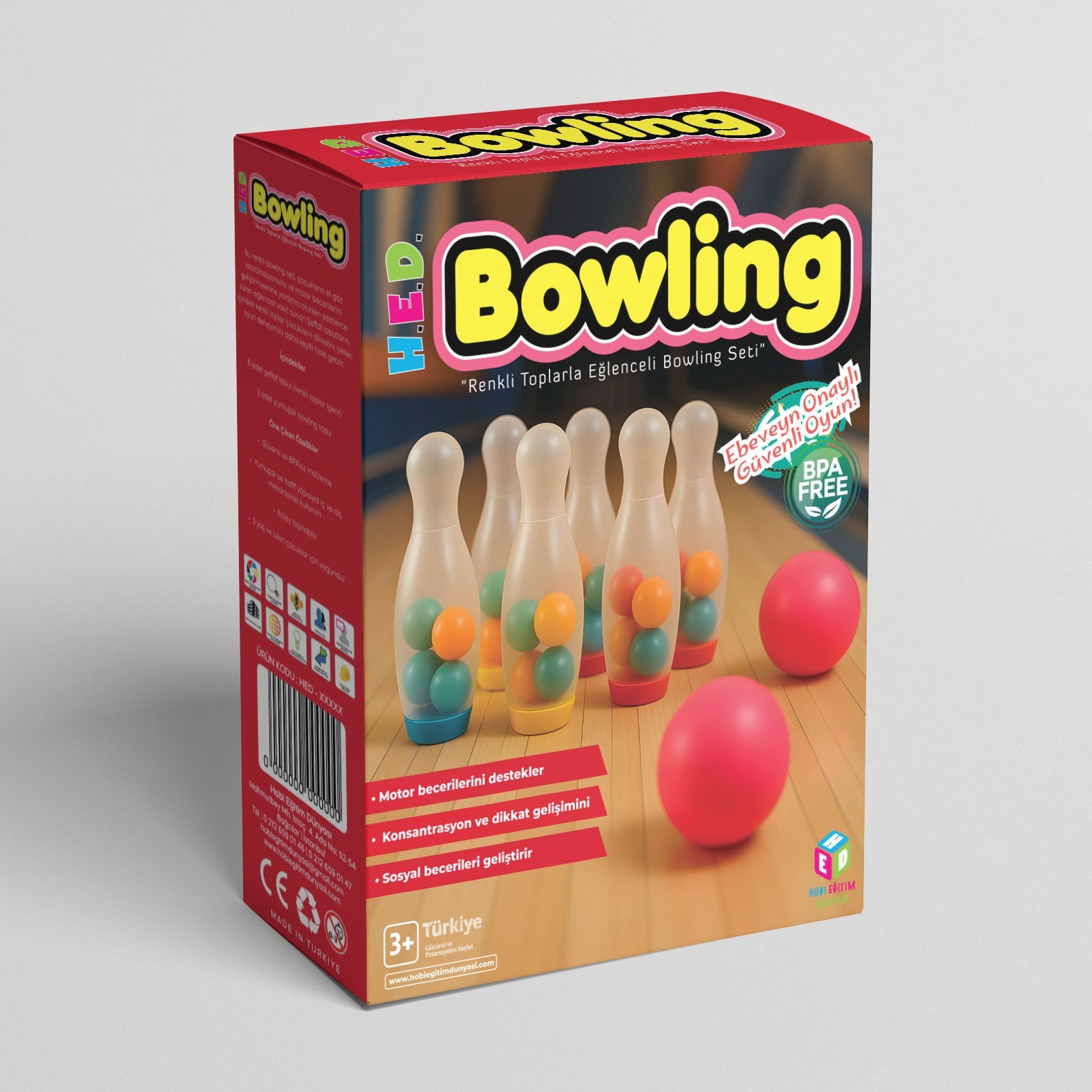 Renkli Boncuklu Bowling