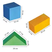 Plastik Eğitici Bloklar 60 Parça