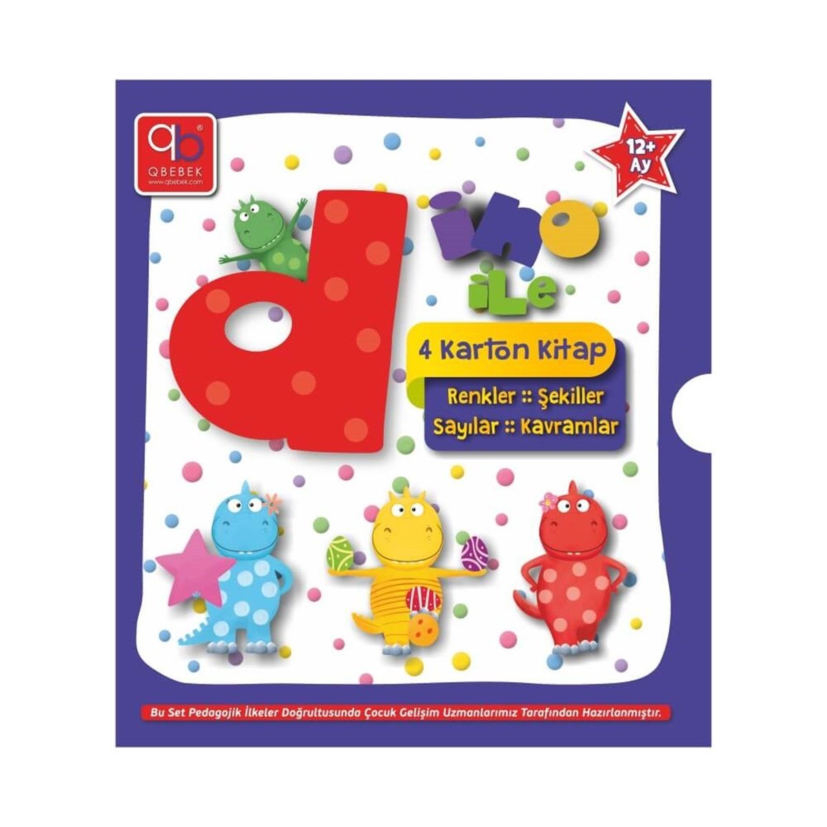 Q Bebek Dino Karton Kitap Set - 4 Kitap