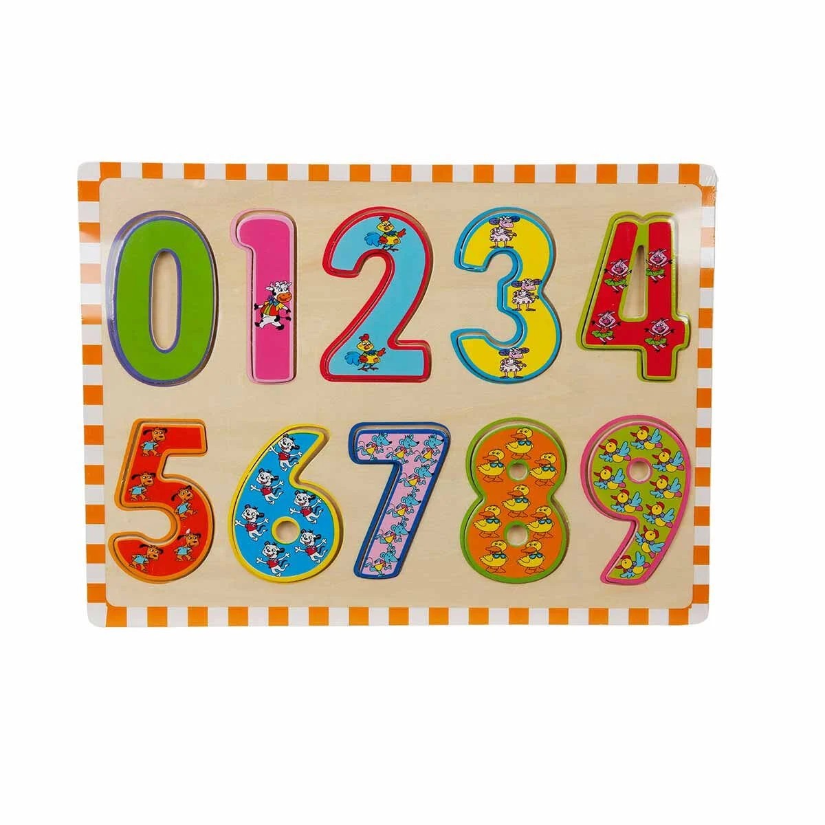 Wooden Puzzle Numbers 10 Parça