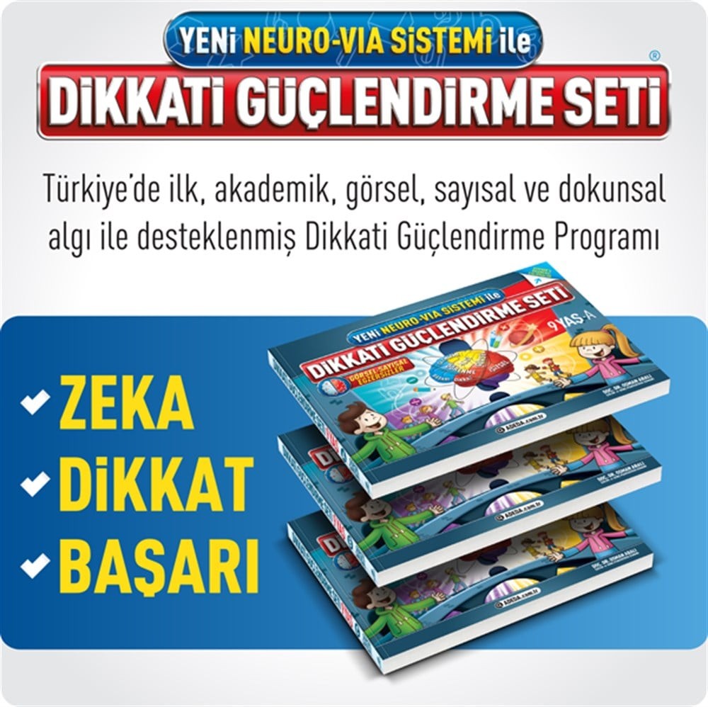 Dikkati Güçlendirme Seti 9 Yaş