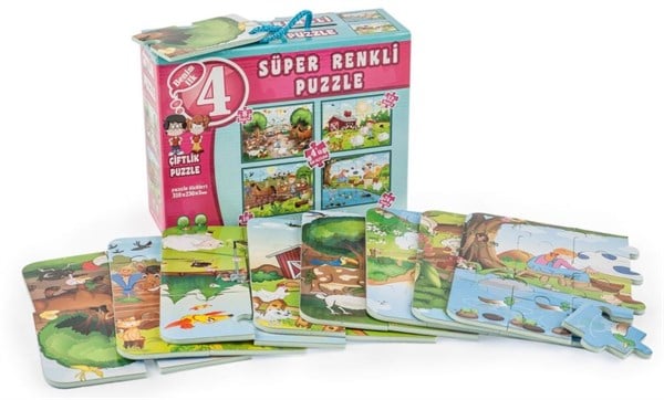 Çiftlik Süper Renkli Puzzle
