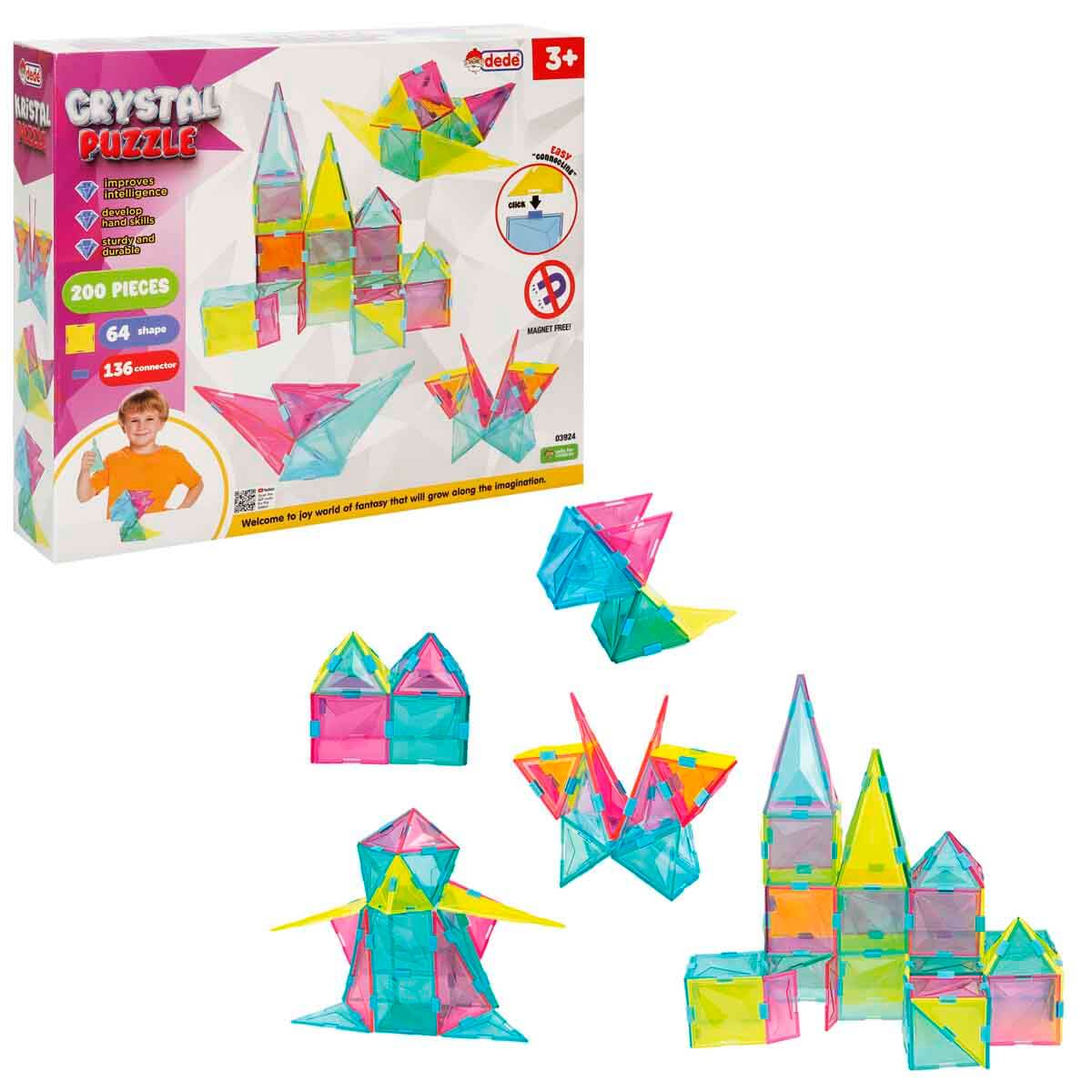 Kristal Puzzle Lego Klipsli 200 Parça