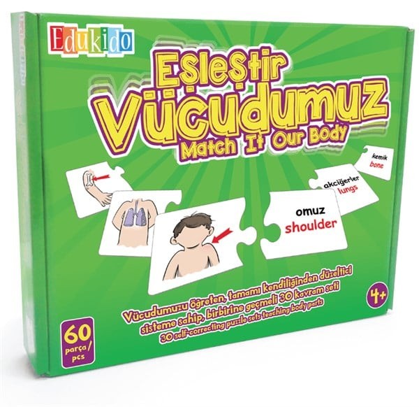 Edukido Eşleştir Vücudumuz