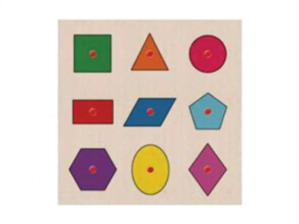 Ahşap Puzzle Geometrik Şekiller