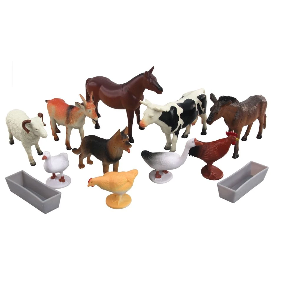 Kutulu 12 Parça Çiftlik Hayvanları Seti