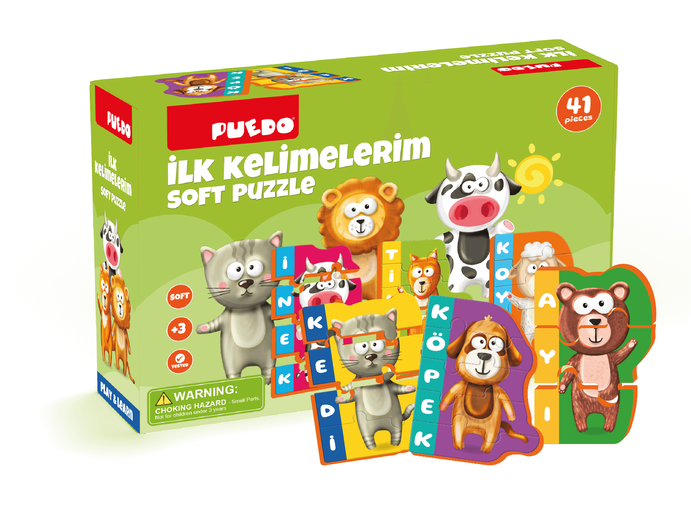  İlk Kelimelerim Puzzle - Hayvanlar