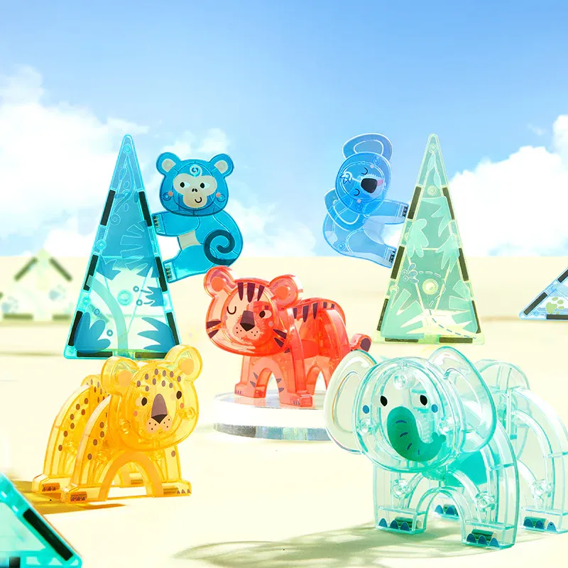 Renkli Magnetic Tiles - Sihirli Orman