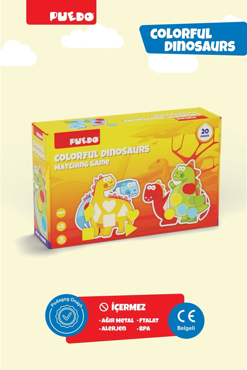 Colorful Dinosaurs Eşleştirme Oyunu