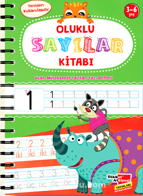 Oluklu Sayılar Kitabı – Sihirli Kalem Hediyeli | 3-6 Yaş