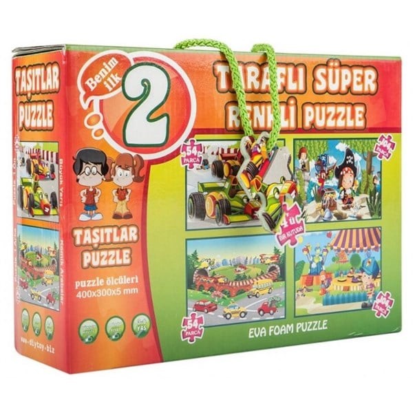 2 Taraflı Süper Taşıtlar Puzzle