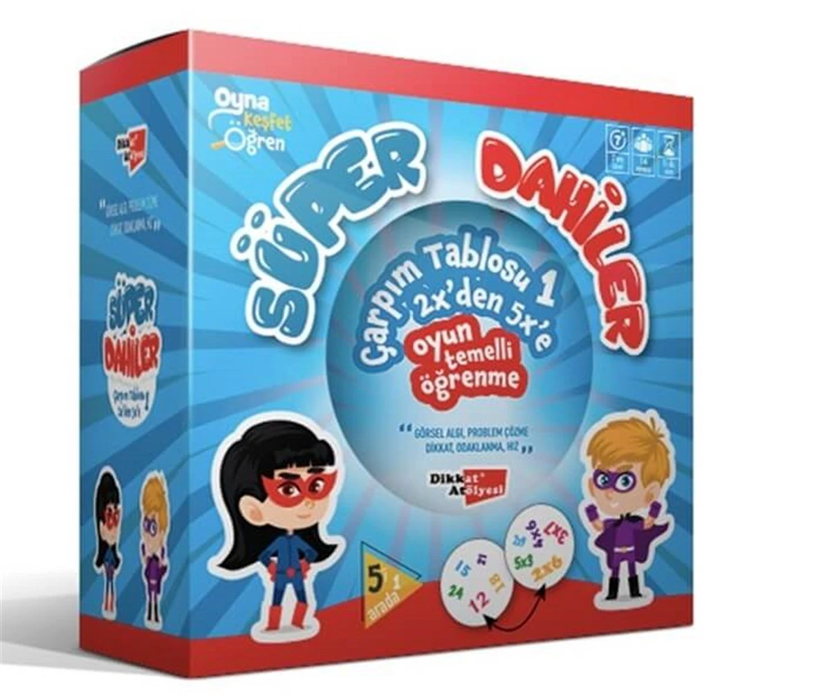 Süper Dahiler Çarpım Tablosu 1 (2x'den 5x'e)