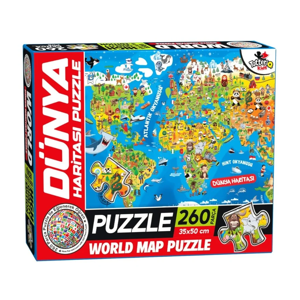 Dünya Kültür Haritası Puzzle