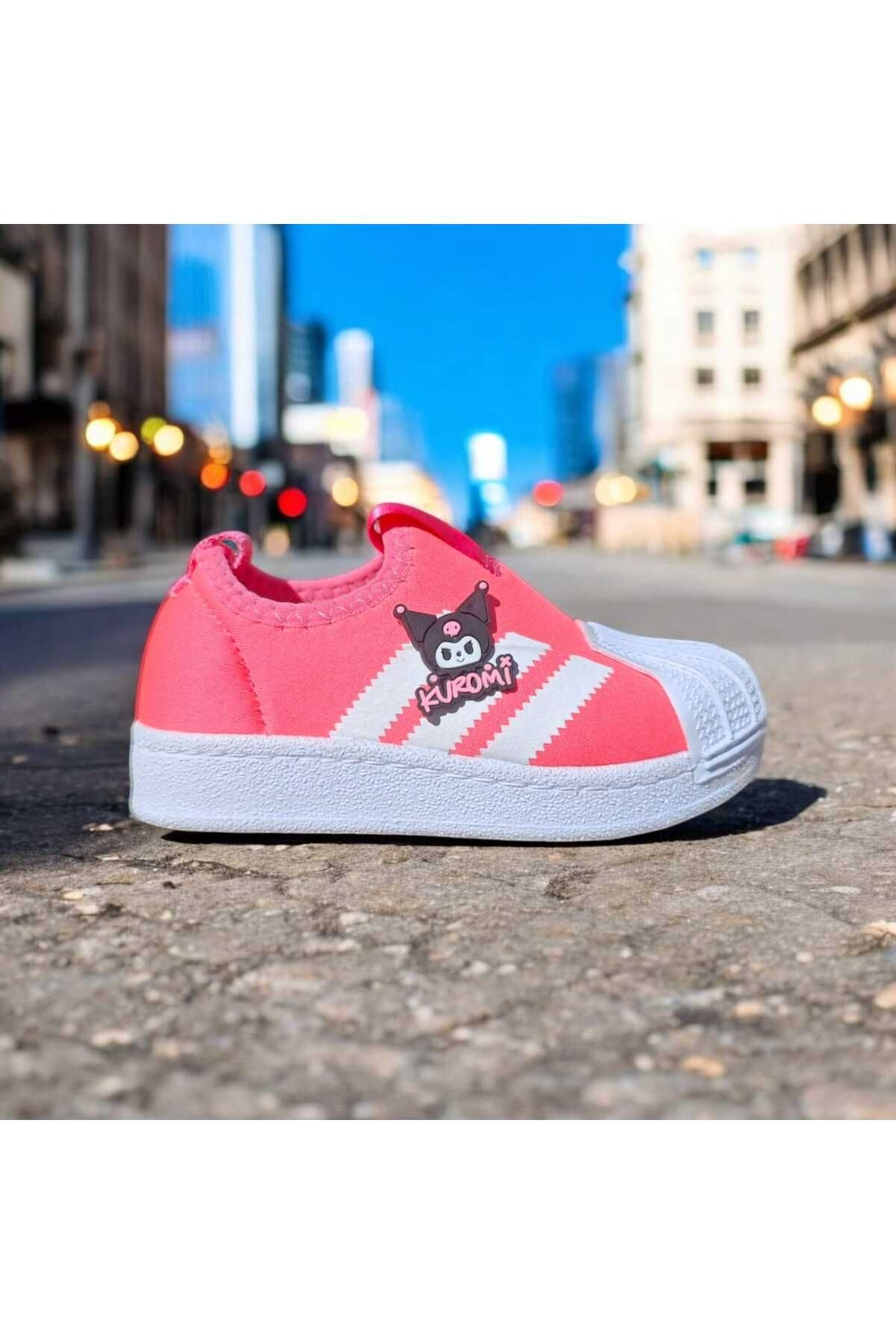 3D  Silikon Detaylı  Slip-On Kruolminlk Çocuk detaylı Sneaker Kız Bebek ve Çocuk Spor Ayakkabı