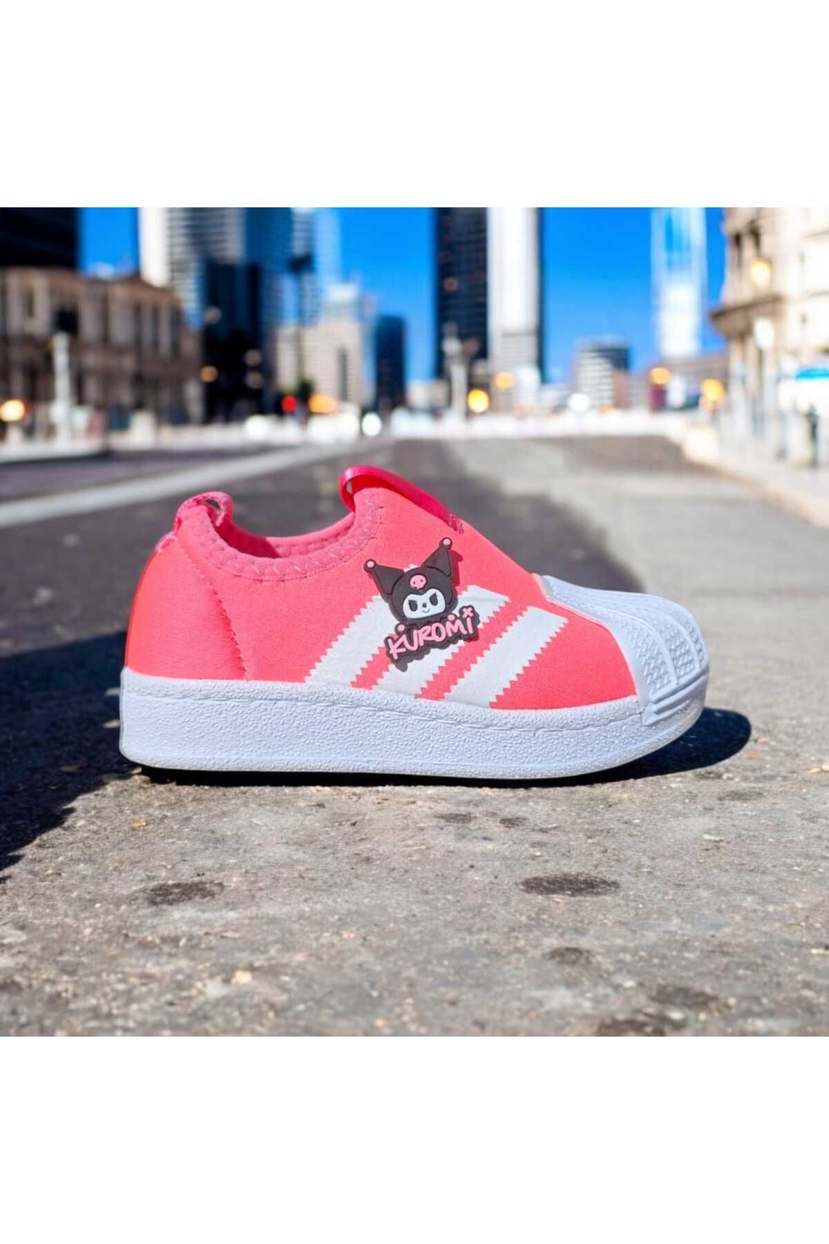 3D  Silikon Detaylı  Slip-On Kruolminlk Çocuk detaylı Sneaker Kız Bebek ve Çocuk Spor Ayakkabı