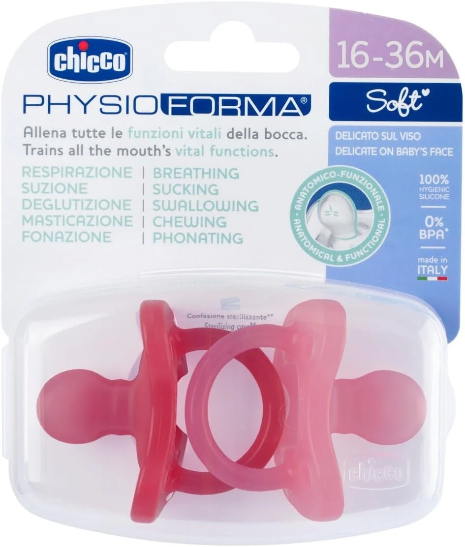 Chicco PhysioForma Soft 2'li Silikon Emzik 16-36 Ay Kız