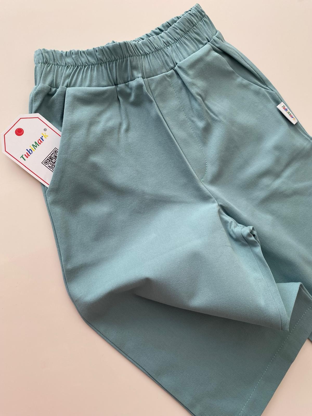 Pamuklu Bol Paça Açık Mavi Boon Pantalon