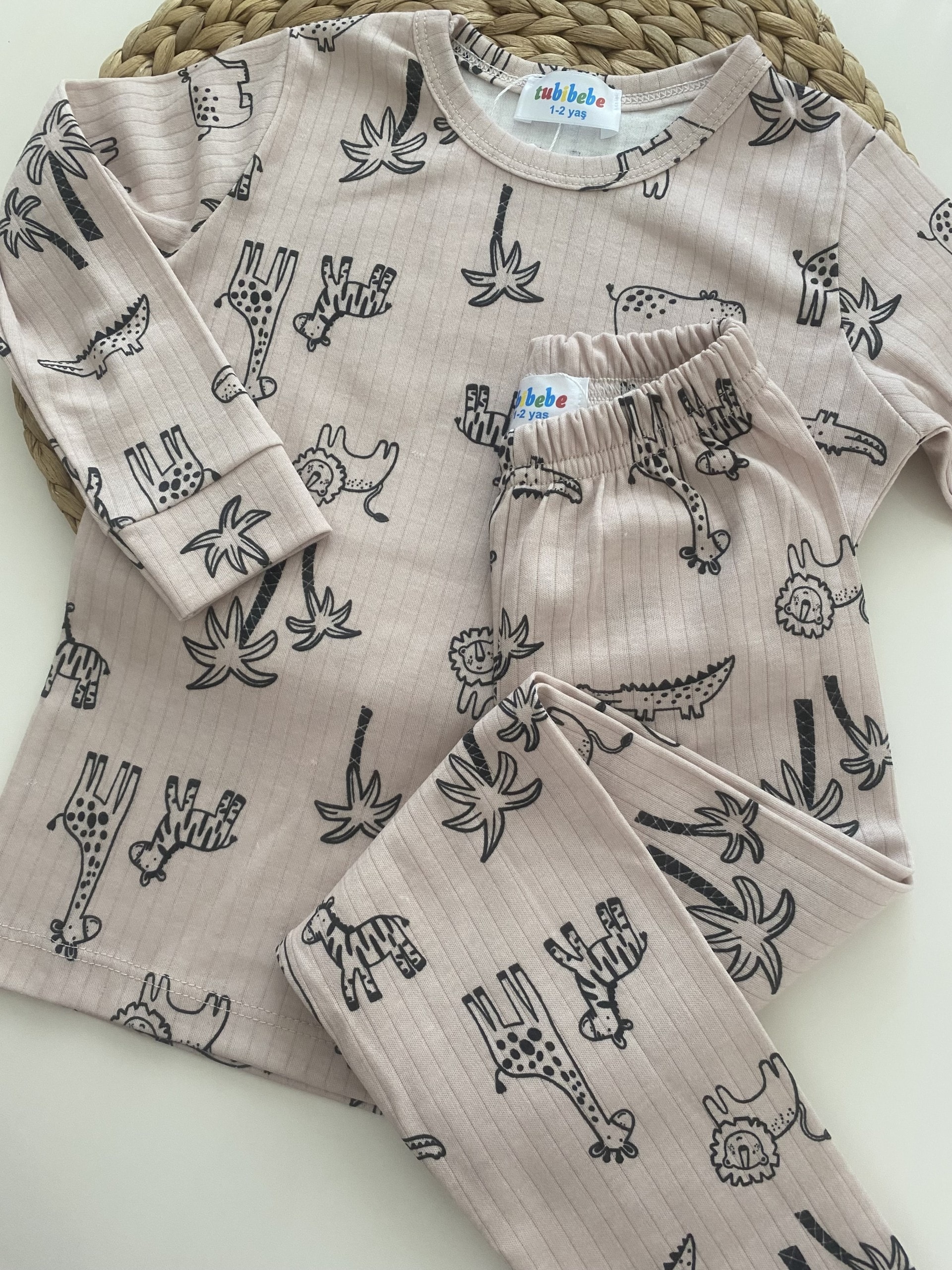 Premium Pamuklu Safari Desen Pijama Takımı