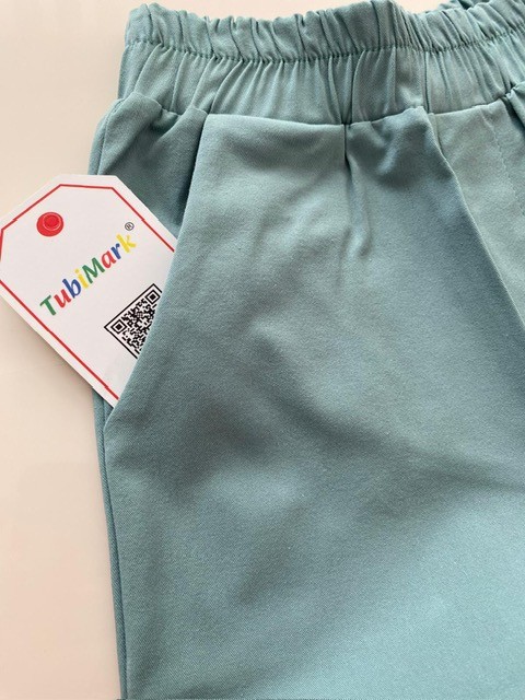 Pamuklu Bol Paça Açık Mavi Boon Pantalon